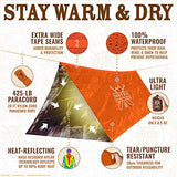 World's Toughest Ultralight Survival Tent • 2 Person Mylar Emergency Tube Tent + Paracord • All Weather Protection - Hiking, First Aid Kit, Outdoor Survival