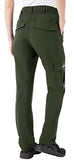 Rdruko Women's Outdoor Quick Dry Hiking Pants Lightweight Waterproof with Zipper Pockets Green Small