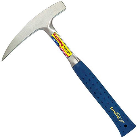 Estwing Rock Pick - 22 oz Geological Hammer with Pointed Tip & Shock Reduction Grip - E3-22P