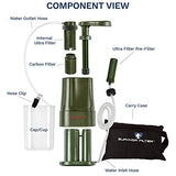 Survivor Filter PRO - Water Filter - Camping, Hiking, Emergency 2 Cleanable 100,000L Membranes + Carbon Filter, Family Prep