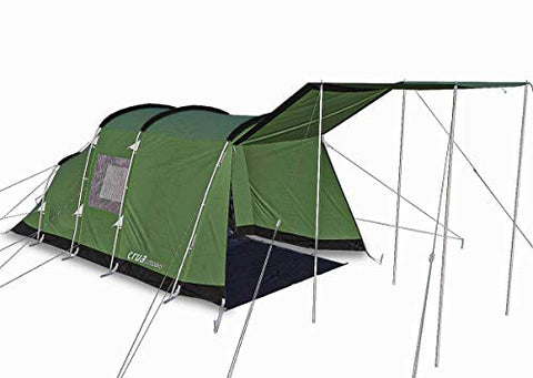 Crua Tri 3 Person Premium Camping, Hiking Tent - Warmth & Cooling Insulation Winter, Snow, Rain & Summer Heat