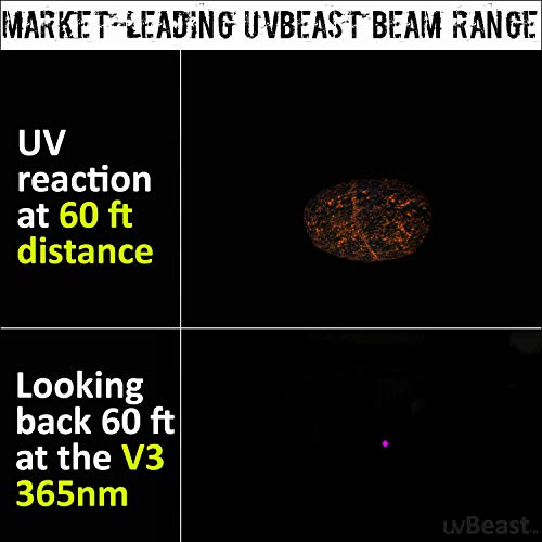 uvbeast new v3 365nm black light uv flashlight uvBeast V3 365nm UV Flashlight Rechargeable 18650 Professional – USA – Gear  Garb Go