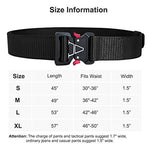 Tactical Belt for Men, Heavy Duty Men's with Tactical Belt Pouch & Tactical Hook