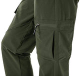 Rdruko Women's Outdoor Quick Dry Hiking Pants Lightweight Waterproof with Zipper Pockets Green Small