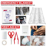 ETROL Upgrade First Aid Kit (117 Piece) - Compact, Lightweight, Essential Medical Supplies - Hiking, Emergency Survival, Camping, Home, Travel,