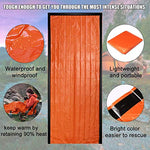 DIBBATU Emergency Survival Sleeping Bag, Thermal Bivy Sack, Waterproof Lightweight, Mylar Sack - Camping Hiking Outdoor (orange-004)