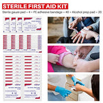 ETROL Upgrade First Aid Kit (117 Piece) - Compact, Lightweight, Essential Medical Supplies - Hiking, Emergency Survival, Camping, Home, Travel,