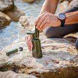 Survivor Filter PRO - Water Filter - Camping, Hiking, Emergency 2 Cleanable 100,000L Membranes + Carbon Filter, Family Prep