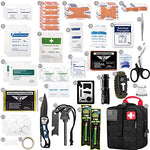 EVERLIT 250 Pieces Survival First Aid IFAK Molle System Compatible Outdoor Emergency Kits Trauma Bag - Camping Hiking