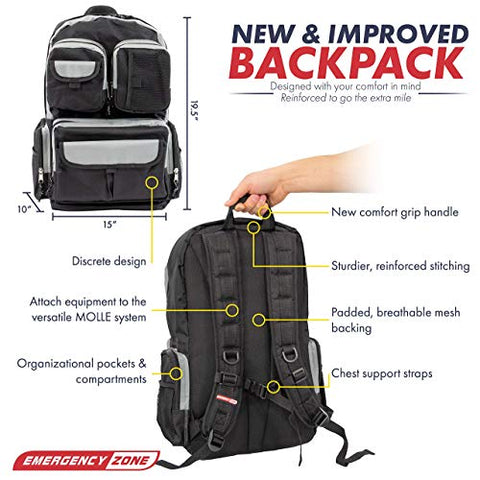 urban survival gear Deluxe 2 Person Urban Survival Kit - Black