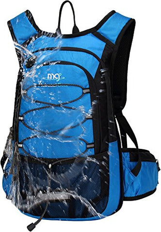 Mubasel Gear Insulated Hydration Pack - 2L BPA Free Bladder - Keep Liquid Cool up to 4 Hours – Hiking, Cycling, Camping (Blue)