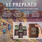World's Toughest Emergency Blankets | 4 Pack Extra Large Thermal Mylar Blanket - Hiking, First Aid Kits, Outdoor Survival | Green